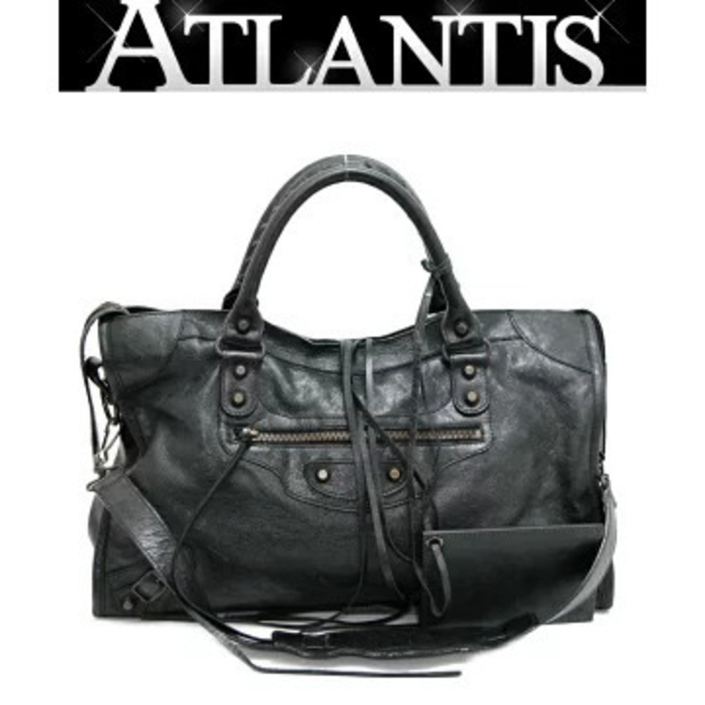 Balenciaga City Bag Leather Black